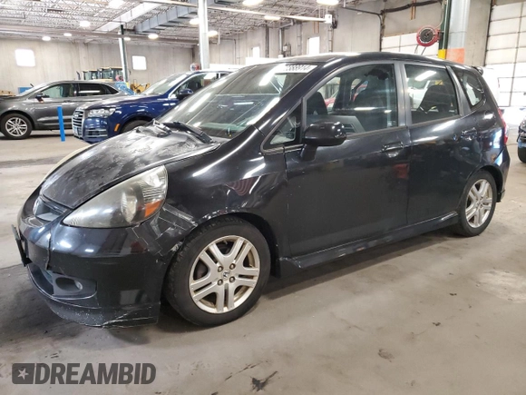 2008 Honda Fit Sport with VIN JHMGD386X8S058001, listed as a Copart auction lot 72388914 with 174,132 mi miles and Salvage Title. Bid and sale history available at carsss.com. Image 1.