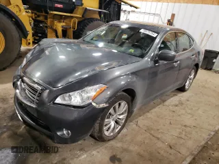 2011 Infiniti M37 with VIN JN1BY1AR8BM376710, listed as a Copart auction lot 79975754 with 64,135 mi miles and Salvage Title. Bid and sale history available at carsss.com. Image 1.