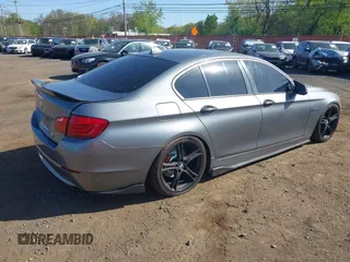 2011 BMW 5 Series 528i with VIN WBAFR1C51BC740751, listed as a IAAI auction lot 42143205 with 187,607 mi miles and . Bid and sale history available at carsss.com. Image 4.