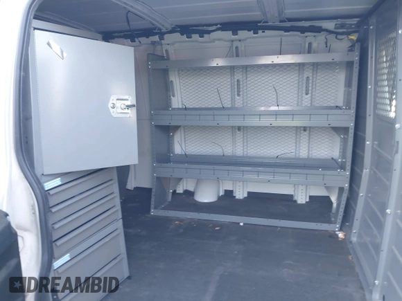 2018 Chevrolet Express Cargo Van with VIN 1GCZGHFG5J1338222, listed as a IAAI auction lot 42055230 with 160,882 mi miles. Bid and sale history available at carsss.com. Image 8.