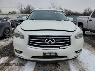 2013 Infiniti JX35 with VIN 5N1AL0MM5DC317507, listed as a Copart auction lot 45091675 with 116,861 mi miles and Salvage Title. Bid and sale history available at DreamBid. Image 5.