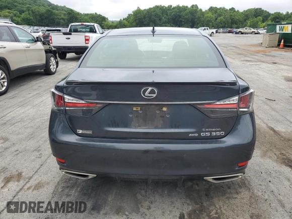2018 Lexus GS 350 with VIN JTHCZ1BL2JA009907, listed as a Copart auction lot 63621575 with 29,645 mi miles and Salvage title. Bid and sale history available at DreamBid. Image 6.