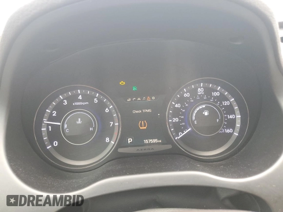 2015 Hyundai Azera Limited с VIN KMHFH4JG8FA483113, выставлен на аукционе Copart как лот 58173345 с пробегом 157 595 миль миль и Списание • Salvage title. История ставок и продаж доступна на DreamBid. Изображение 9.