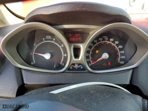 2012 Ford Fiesta SE with VIN 3FADP4BJXCM105775, listed as a Copart auction lot 46698565 with 203,572 mi miles and Clean Title. Bid and sale history available at carsss.com. Image 9.