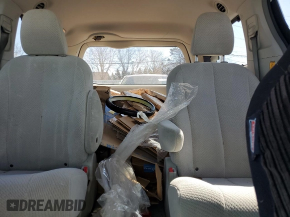 2013 Toyota Sienna LE with VIN 5TDJK3DC9DS058342, listed as a Copart auction lot 47206395 with 169,762 mi miles and Salvage Title. Bid and sale history available at carsss.com. Image 10.