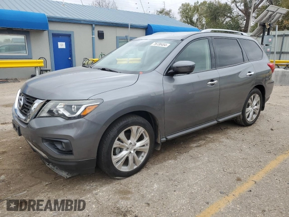 2018 Nissan Pathfinder SL with VIN 5N1DR2MN7JC648231, listed as a Copart auction lot 78738454 with 90,242 mi miles and Salvage Title. Bid and sale history available at carsss.com. Image 1.