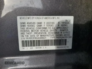 2018 Acura ILX Premium with VIN 19UDE2F80JA009631, listed as a Copart auction lot 83498184 with 95,258 mi miles and Salvage title. Bid and sale history available at DreamBid. Image 12.