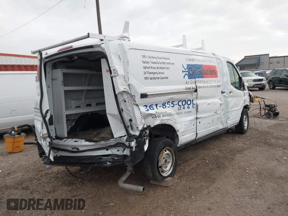 2023 Ford Transit Cargo with VIN 1FTYE1Y82PKB92413, listed as a IAAI auction lot 41702808 with 20,144 mi miles and . Bid and sale history available at DreamBid. Image 4.