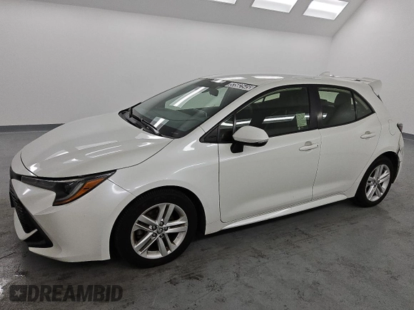 2020 Toyota Corolla Hatchback SE with VIN JTND4RBEXL3090520, listed as a Copart auction lot 53582545 with 107,066 mi miles and Clean Title. Bid and sale history available at carsss.com. Image 1.