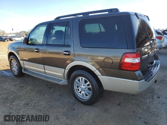 2008 Ford Expedition Eddie Bauer with VIN 1FMFU17528LA46165, listed as a Copart auction lot 47207275 with 235,284 mi miles and Salvage title. Bid and sale history available at DreamBid. Image 2.