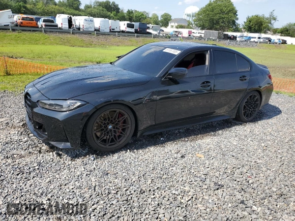 2024 BMW M3 Competition with VIN WBS33AY07RFR51488, listed as a Copart auction lot 61387385 with Not provided miles and Salvage title. Bid and sale history available at DreamBid. Image 1.