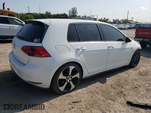 2015 Volkswagen GTI SE with VIN 3VW4T7AU6FM006293, listed as a Copart auction lot 54903534 with 109,330 mi miles and Salvage Title. Bid and sale history available at DreamBid. Image 3.