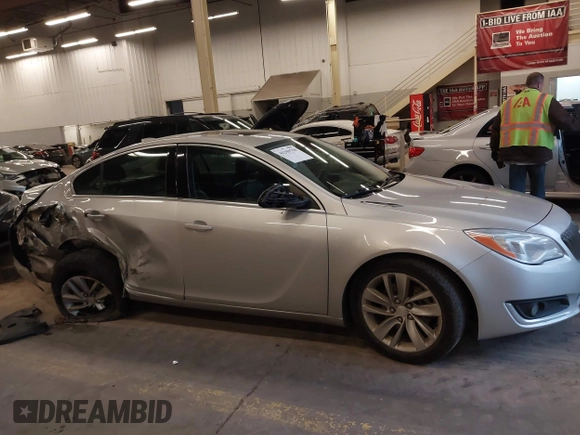 2016 Buick Regal with VIN 2G4GK5EX9G9196334, listed as a IAAI auction lot 41359790 with 136,442 mi miles and . Bid and sale history available at DreamBid. Image 13.