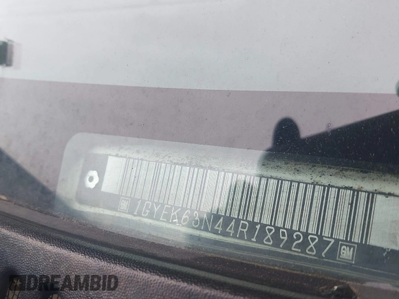 2004 Cadillac Escalade с VIN 1GYEK63N44R189287, выставлен на аукционе IAAI как лот 41761942 с пробегом 276 121 миль миль и . История ставок и продаж доступна на DreamBid. Изображение 9.