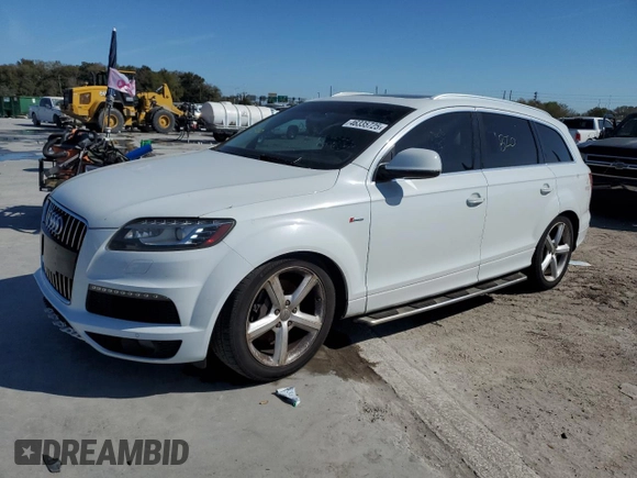 2012 Audi Q7 3.0T S line with VIN WA1DGAFE5CD006762, listed as a Copart auction lot 46335725 with 144,907 mi miles and Clean Title. Bid and sale history available at carsss.com. Image 1.