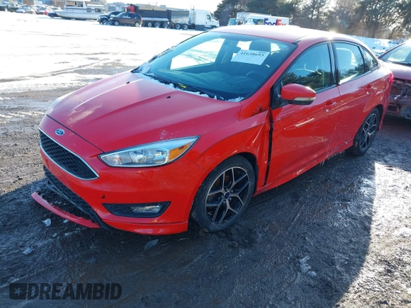 2015 Ford Focus SE with VIN 1FADP3F24FL367357, listed as a IAAI auction lot 41638693 with 107,379 mi miles. Bid and sale history available at carsss.com. Image 2.