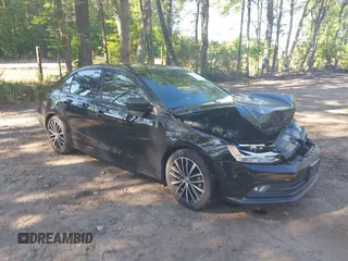 2016 Volkswagen Jetta Sport with VIN 3VWD17AJ0GM296611, listed as a IAAI auction lot 42214081 with 128,234 mi miles and . Bid and sale history available at DreamBid. Image 1.