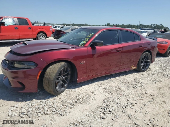 2022 Dodge Charger Scat Pack with VIN 2C3CDXGJ6NH209467, listed as a Copart auction lot 50803735 with 67,389 mi miles and Salvage Title. Bid and sale history available at carsss.com. Image 1.