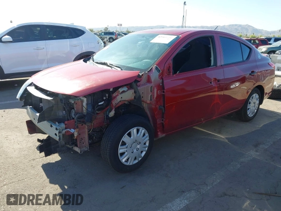 2015 Nissan Versa SV with VIN 3N1CN7AP2FL834014, listed as a IAAI auction lot 42169624 with 70,046 mi miles. Bid and sale history available at carsss.com. Image 2.