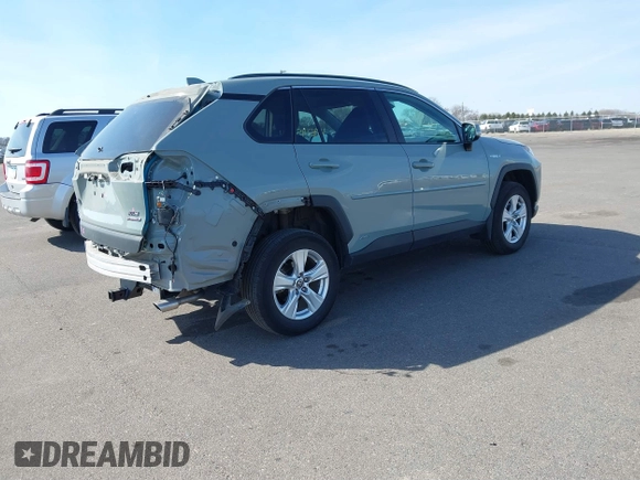 2021 Toyota RAV4 Hybrid XLE with VIN 4T3RWRFVXMU042576, listed as a IAAI auction lot 41904547 with 27,675 mi miles. Bid and sale history available at carsss.com. Image 4.