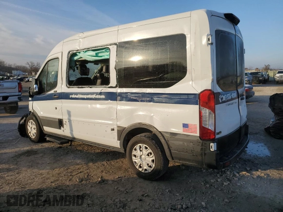 2020 Ford Transit z VIN 1FMZK1C87LKB11433, wystawiony jako Copart lot #85380574 z przebiegiem Nie podano mil oraz Szkoda całkowita • Salvage title. Historia ofert i sprzedaży dostępna na DreamBid. Obrazek 2.