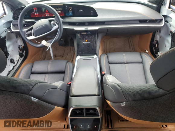 2022 Lucid Air Grand Touring with VIN 50EA1GBA8NA005976, listed as a Copart auction lot 44187195 with 1,302 mi miles and Salvage Title. Bid and sale history available at carsss.com. Image 8.