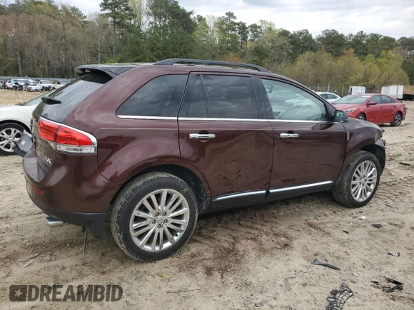 2012 Lincoln MKX with VIN 2LMDJ6JK1CBL14339, listed as a Copart auction lot 52938645 with 135,290 mi miles and Salvage Title. Bid and sale history available at carsss.com. Image 3.