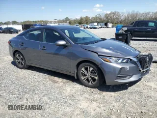 2022 Nissan Sentra SV with VIN 3N1AB8CV1NY288891, listed as a Copart auction lot 49887585 with 24,029 mi miles and Salvage Title. Bid and sale history available at carsss.com. Image 4.