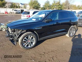 2018 Jaguar F-Pace 25t Premium with VIN SADCJ2FX1JA279629, listed as a IAAI auction lot 41195399 with 74,982 mi miles and . Bid and sale history available at DreamBid. Image 2.
