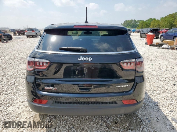 2022 Jeep Compass Sport with VIN 3C4NJCAB9NT139431, listed as a Copart auction lot 57057945 with 50,472 mi miles and Salvage title. Bid and sale history available at DreamBid. Image 6.