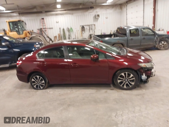 2014 Honda Civic Sedan EX with VIN 19XFB2F8XEE084520, listed as a IAAI auction lot 41851146 with 86,607 mi miles. Bid and sale history available at carsss.com. Image 13.