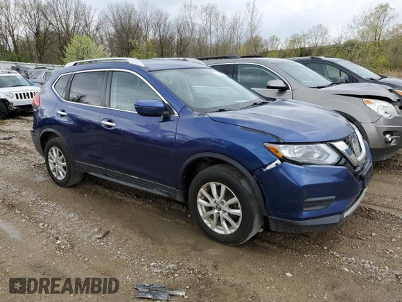2017 Nissan Rogue SV with VIN KNMAT2MV5HP584962, listed as a Copart auction lot 54018135 with 161,143 mi miles and Clean Title. Bid and sale history available at carsss.com. Image 4.