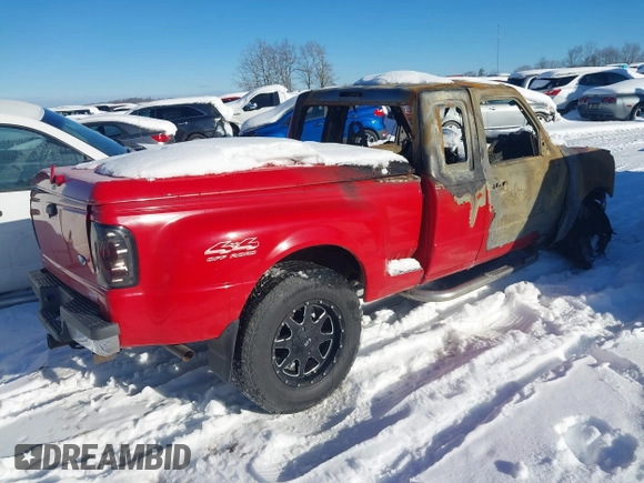 2001 Ford Ranger XL Fleet with VIN 1FTZR15E61PB35502, listed as a IAAI auction lot 41242767 with 1 mi miles. Bid and sale history available at carsss.com. Image 4.