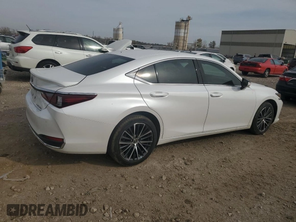 2022 Lexus ES 250 with VIN 58AD11D13NU009190, listed as a Copart auction lot 78155354 with 13,565 mi miles and Salvage title. Bid and sale history available at DreamBid. Image 3.