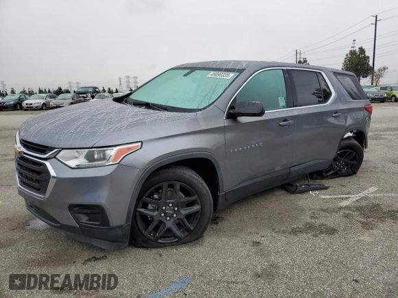 2019 Chevrolet Traverse LS with VIN 1GNERFKWXKJ134437, listed as a Copart auction lot 49098335 with 68,667 mi miles and Salvage Title. Bid and sale history available at carsss.com. Image 1.