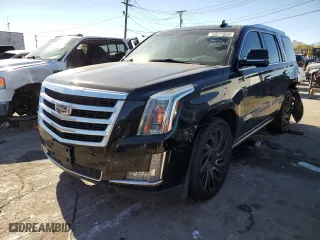 2015 Cadillac Escalade Premium with VIN 1GYS4NKJ4FR550932, listed as a Copart auction lot 75877054 with 164,603 mi miles and Salvage Title. Bid and sale history available at carsss.com. Image 1.