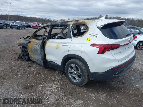 2022 Hyundai Santa Fe SE with VIN 5NMS1DAJ1NH417462, listed as a IAAI auction lot 41812248 with 40,306 mi miles. Bid and sale history available at carsss.com. Image 3.