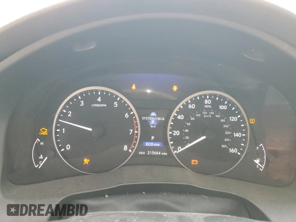 2015 Lexus ES 330 with VIN JTHBK1GG3F2179898, listed as a Copart auction lot 58804235 with 215,664 mi miles and Salvage title. Bid and sale history available at DreamBid. Image 9.