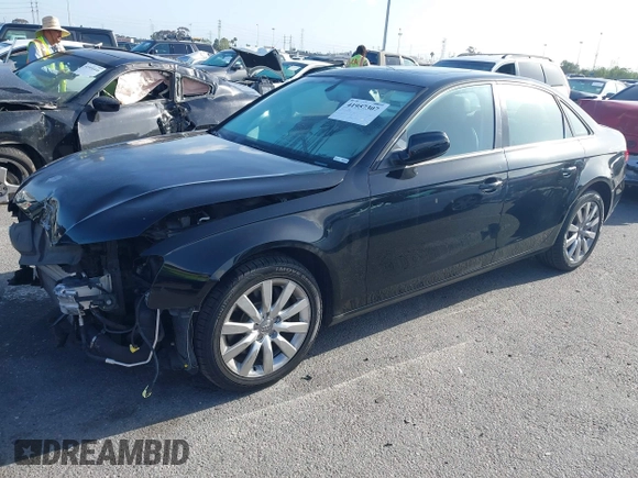 2014 Audi A4 Premium with VIN WAUAFAFL9EA082318, listed as a IAAI auction lot 41957307 with 65,086 mi miles. Bid and sale history available at carsss.com. Image 2.