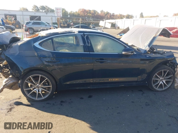 2022 Genesis G70 2.0T with VIN KMTG34TA1NU092657, listed as a IAAI auction lot 40653081 with Not provided miles and . Bid and sale history available at DreamBid. Image 12.