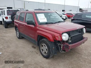 2017 Jeep Patriot Sport with VIN 1C4NJPBB0HD201718, listed as a IAAI auction lot 41614102 with 88,194 mi miles. Bid and sale history available at carsss.com. Image 1.