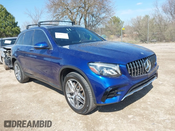 2017 Mercedes-Benz GLC with VIN WDC0G4JB8HF131862, listed as a IAAI auction lot 42109293 with 68,469 mi miles. Bid and sale history available at carsss.com. Image 1.