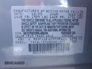 2024 Nissan Kicks SR with VIN 3N1CP5DV9RL485334, listed as a Copart auction lot 48486605 with 14,130 mi miles and Salvage Title. Bid and sale history available at carsss.com. Image 15.