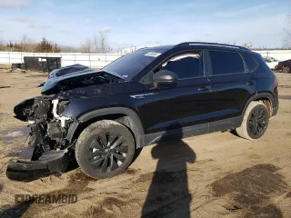 2024 Volkswagen Taos S z VIN 3VV5X7B20RM122992, wystawiony jako Copart lot #44346665 z przebiegiem 6 844 mil mil oraz Szkoda całkowita • Salvage title. Historia ofert i sprzedaży dostępna na DreamBid. Obrazek 1.