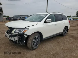 2017 Nissan Pathfinder SV with VIN 5N1DR2MM8HC910274, listed as a Copart auction lot 61446335 with 109,094 mi miles and Clean title. Bid and sale history available at DreamBid. Image 1.