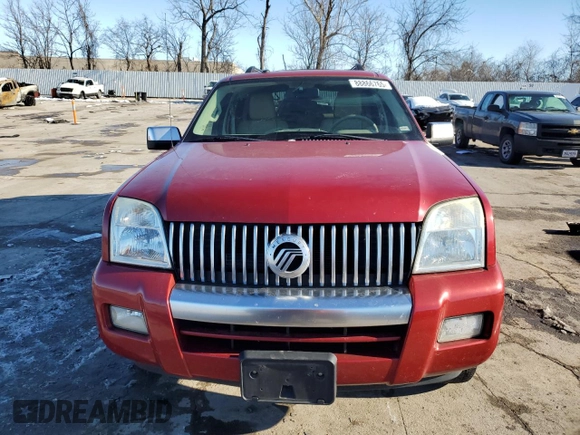 2009 Mercury Mountaineer Premier with VIN 4M2EU38E89UJ03002, listed as a Copart auction lot 88866765 with 106,779 mi miles and Salvage Title. Bid and sale history available at carsss.com. Image 5.