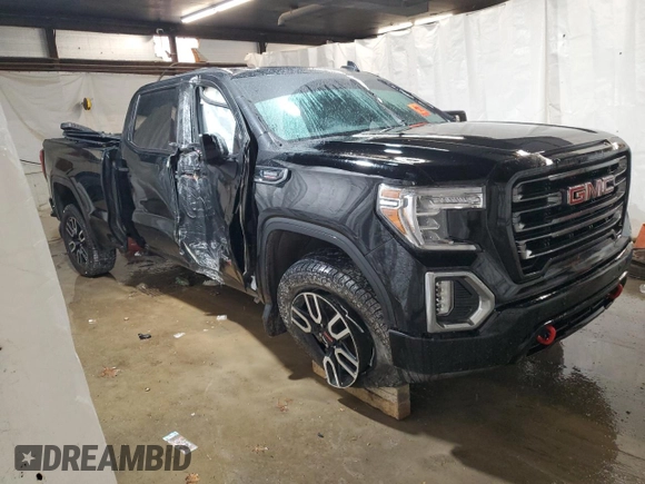 2021 GMC Sierra 1500 AT4 with VIN 3GTU9EET9MG326162, listed as a Copart auction lot 79265244 with 0 mi miles and Salvage Title. Bid and sale history available at carsss.com. Image 4.