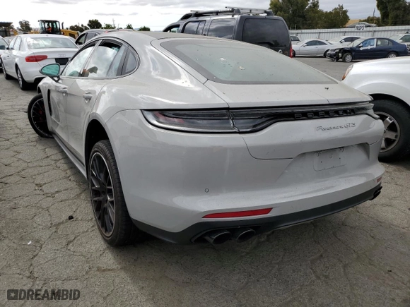 2021 Porsche Panamera GTS with VIN WP0AG2A72ML148131, listed as a Copart auction lot 56991833 with 4,108 mi miles. Bid and sale history available at carsss.com. Image 2.