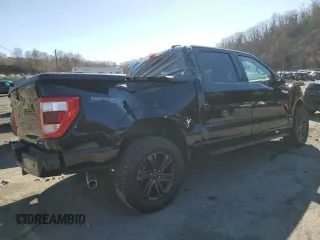 2021 Ford F-150 XL with VIN 1FTFW1E85MFC16295, listed as a Copart auction lot 58944845 with 28,357 mi miles and Salvage title. Bid and sale history available at DreamBid. Image 3.