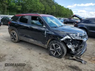 2021 Chevrolet TrailBlazer RS with VIN KL79MTSL3MB157663, listed as a Copart auction lot 55163974 with 24,296 mi miles and Salvage Title. Bid and sale history available at DreamBid. Image 4.